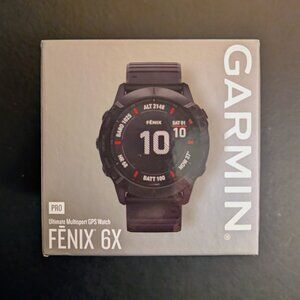 GARMIN | "Fēnix 6X" PRO Edition | Black w/Black Band | 51 MM